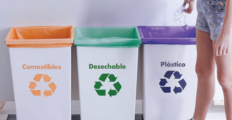 Determina un espacio en especifico para reciclaje